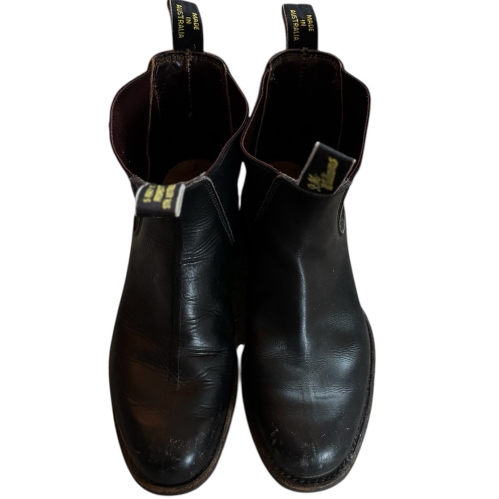 CCO RM Williams Black‎ Leather Chelsea Ankle Boots (Gardener)